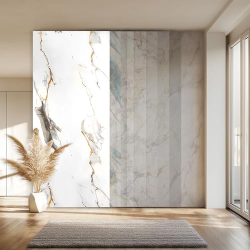 HEXIM Wandpaneel XXL 280x122 cm in Granit-/Marmoroptik, Sparpaket (3-10 Stück) - ideal als Duschrückwand, Küchenrückwand, Duschverkleidung feuchtraumgeeignet (3 Paneele / 10,25 m² - 8077) von HEXIM