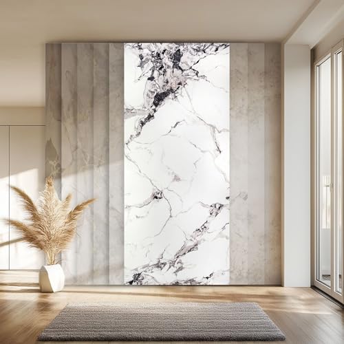 HEXIM Wandpaneel XXL 280x122 cm in Granit-/Marmoroptik, Sparpaket (3-10 Stück) - ideal als Duschrückwand, Küchenrückwand, Duschverkleidung feuchtraumgeeignet (4 Paneele / 13,66 m² - 2013A) von HEXIM