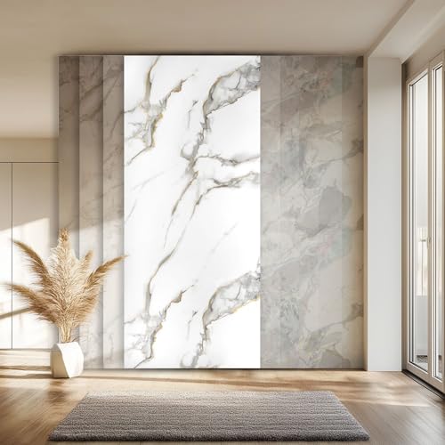 HEXIM Wandpaneel XXL 280x122 cm in Granit-/Marmoroptik, Sparpaket (3-10 Stück) - ideal als Duschrückwand, Küchenrückwand, Spritzschutz, Badverkleidung wasserdicht (9 Paneele / 30,74 m² - 8038B) von HEXIM