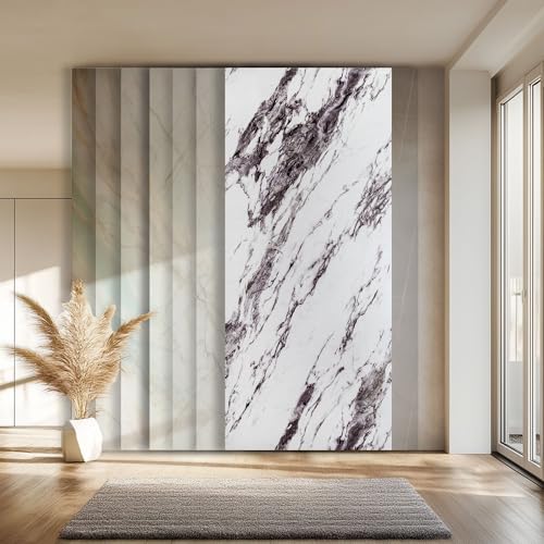 HEXIM Wandpaneel XXL 280x122 cm in Granit-/Marmoroptik, Sparpaket (3-10 Stück) - ideal als Duschrückwand, Küchenrückwand, Spritzschutz, Designpaneel robust (5 Paneele / 17,08 m² - 2006) von HEXIM