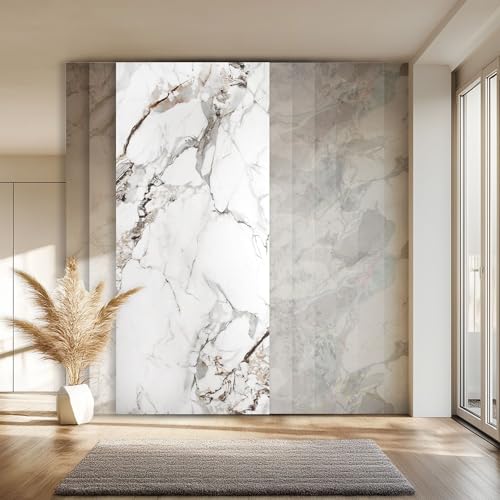 HEXIM Wandpaneel XXL 280x122 cm in Granit-/Marmoroptik, Sparpaket (3-10 Stück) - ideal als Duschrückwand, Küchenrückwand, Spritzschutz, Wandplatte UV-beständig (3 Paneele / 10,25 m² - 2012B) von HEXIM