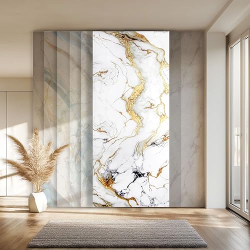 HEXIM Wandpaneel XXL 280x122 cm in Granit-/Marmoroptik, Sparpaket (3-10 Stück) - ideal als Duschrückwand, Küchenrückwand, Spritzschutz, Wandverkleidung im großformat (4 Paneele / 13,66 m² - 80114) von HEXIM