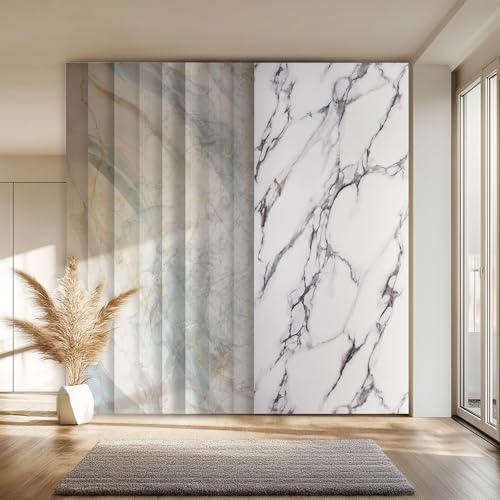 HEXIM Wandpaneel XXL 280x122 cm in Granit-/Marmoroptik, Sparpaket (3-10 Stück) - ideal als Duschrückwand, Küchenrückwand, Spritzschutz, Wandverkleidung im großformat (5 Paneele / 17,08 m² - 2003) von HEXIM