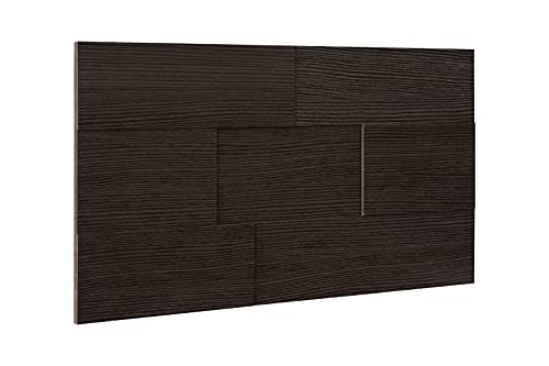 HEXIM Wandverkleidung - Stilvolle 3D Paneele mit 7 Verlegevarianten, Holzpaneele aus MDF - (2,26qm Wenge) Deckenpaneele Wandgestaltung Holzelement Raumgestaltung von HEXIM