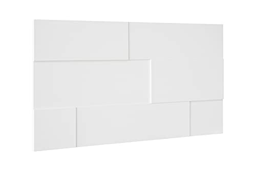 HEXIM Wandverkleidung - Stilvolle 3D Paneele mit 7 Verlegevarianten, Holzpaneele aus MDF - (4,52qm Weiß) Holzverblender moderne Wandfliese Dekorbretter Wandpaneel von HEXIM