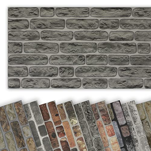 HEXIM Wandverkleidung in Steinoptik EPS Styropor Paneele - 1000x500 mm 3D Paneele Wärmedämmung (0,5m² WP1013) Akustik Wandpaneel Wandplatte von HEXIM