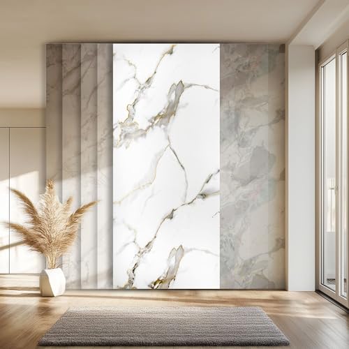 HEXIM XXL Platten 280x122 cm in Granit-/Marmoroptik, Sparpaket (3-10 Stück) - ideal als Duschrückwand, Küchenrückwand, Spritzschutz, Dekorplatte innen und außen (3 Paneele / 10,25 m² - 8038A) von HEXIM