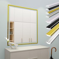 Hexim - selbstklebende Zierleisten flexibel universelle Profile Wandleiste Gold Chrom Weiß Schwarz 300cm: 3M Zierleiste - Modell T1, Gold Hexim - selbstklebende Zierleisten flexibel universelle Profile Wandleiste Gold Chrom Weiß Schwarz 300cm: 3M Zierleiste - Modell T1, Gold von HEXIM