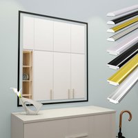 HEXIM selbstklebende Zierleisten flexibel universelle Profile Wandleiste Gold Chrom Weiß Schwarz 300cm: 3M Zierleiste - Modell T1, Schwarz von HEXIM