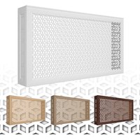 Hexim - Heizkörperverkleidung Ilona Lüftungsgitter modern, hdf/mdf Holz foliert 90/120/150cm - Stella Kollektion: Eiche Sonoma, Frontblende - 90x60cm von HEXIM