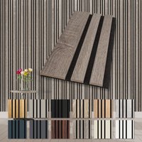 Hexim - Akustikpaneele Holz Mila Musterstücke flexible Wandpaneele Kombipaneel Wandpaneele mdf Akustikfilz: Vintage Oak, 1 Musterstück von HEXIM
