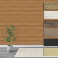 Hexim - Paneele s 1,04 m² mdf Holzpaneele Wandpaneele Wandverkleidung Holz Natur stoßfest: Tick, Set (18 Paneele + Montagekleber) von HEXIM