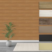 Hexim - Paneele s 1,04 m² mdf Holzpaneele Wandpaneele Wandverkleidung Holz Natur stoßfest: Tick, Set (18 Paneele + Montagekleber) von HEXIM