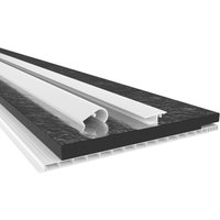 Hexim - Rollladenkastendeckel mit Dämmung, Rollladendeckel pvc Rollladen Profile Revisionsklappe Fenster: 200 cm - Länge, Komplettset 300 mm - Breite von HEXIM
