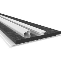 Hexim - Rollladenkastendeckel mit Dämmung, Rollladendeckel pvc Rollladen Profile Revisionsklappe Fenster:100 cm - Länge, Komplettset 320 mm - Breite von HEXIM