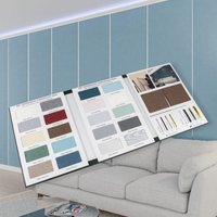 Hexim - selbstklebende Isoliertapete 1,82 m² Wandisolierung 280x65cm schalldämmend 4mm dekorativ 2in1 Tapete: Mustermappe, Mustermappe von HEXIM
