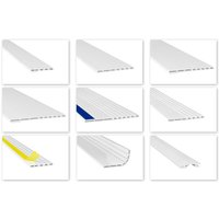 Hohlkammerleisten flexibel PVC weiß 2m - Auswahl Deckleisten & Verbindungen - HJ: Ohne Klebeband, HJ.1006 - 100x5mm Hohlkammerleisten flexibel PVC weiß 2m - Auswahl Deckleisten & Verbindungen - HJ: Ohne Klebeband, HJ.1006 - 100x5mm von HEXIM