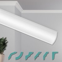 O Deckenleisten modern xps Styropor weiß, 2 Meter Stuckleisten Styroporleisten:ZG19 - 48 x 48 mm, 20 Meter Sparpaket - Hexim O Deckenleisten modern xps Styropor weiß, 2 Meter Stuckleisten Styroporleisten:ZG19 - 48 x 48 mm, 20 Meter Sparpaket - Hexim von HEXIM