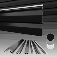 Hexim - Siding Fassadenverkleidung Fassadenpaneele außen Außenwand wetterfest UV-beständig pvc-u: 1 Paneel, Anthrazit von HEXIM