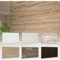 Wandverkleidung - Stilvolle 3D Paneele mit 7 Verlegevarianten, Holzpaneele aus mdf - stella Dekorpaneel Holzwand: Wenge, 2 Packungen - 2.26 qm - Hexim von HEXIM