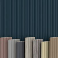 Hexim - wave Lamellen 2,75m mdf Holz Lamellenwand Wandverkleidung Lamellenpaneele Wand Paneele stoßfest: Ocean, Set (58cm breit) von HEXIM