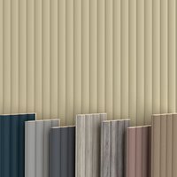 Hexim - wave Lamellen 2,75m mdf Holz Lamellenwand Wandverkleidung Lamellenpaneele Wand Paneele stoßfest: Palomino, 1 Paneel - 0.33 m² von HEXIM