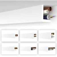 Rohrabdeckung xps Heizungsrohr Abdeckung Verkleidung Winkelprofil Eckleisten: HRA-3 - 89x89 mm, 20.4 Meter / 12 Leisten - Heximo von HEXIMO