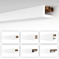 Rohrabdeckung xps Heizungsrohr Abdeckung Verkleidung Winkelprofil Eckleisten: HRA-4 - 58x90 mm, 10.2 Meter / 6 Leisten - Heximo von HEXIMO