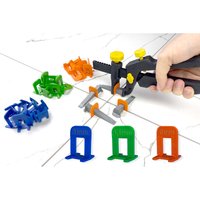 Fliesen Nivelliersystem Set alle Fugenbreiten Zuglaschen Keile Abstandshalter Verlegehilfe: Lasche 1.5mm (200 Stück), 1 Packung - Hexpro von HEXPRO