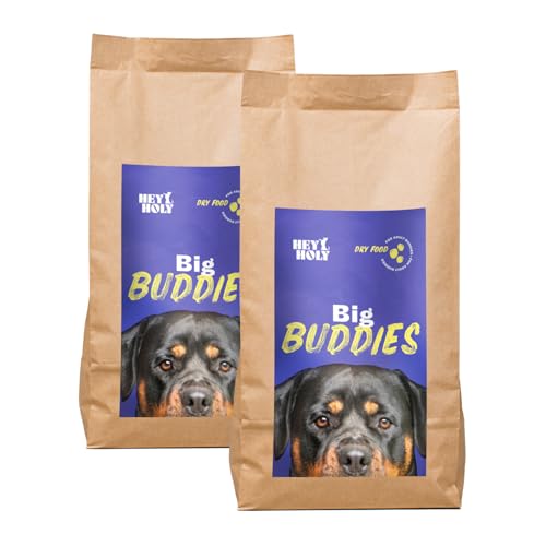 HEY HOLY Premium Trockenfutter für Molosser 100% getreidefrei | 14kg hypoallergenes Hundefutter für ausgewachsene Molosser mit Rind | Hochverträglich aus natürlichen Zutaten HEY HOLY Premium Trockenfutter für Molosser 100% getreidefrei | 14kg hypoallergenes Hundefutter für ausgewachsene Molosser mit Rind | Hochverträglich aus natürlichen Zutaten von HEY HOLY