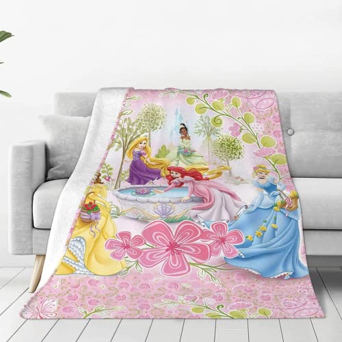 HEYBIG Princess Decke,Cinderella Kuscheldecke,Fleece Decke,Ariel Kuscheldecke Rosa,Fleecedecke,Wohndecke,Tagesdecke Oder Sofaüberwurf (E,100 x 150 cm) von HEYBIG