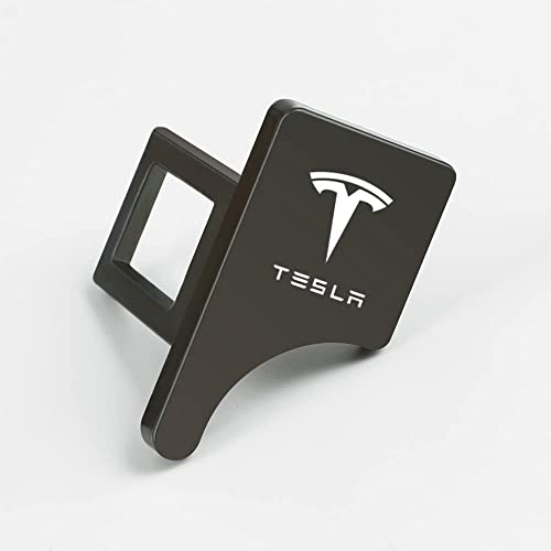 HEYCE 2 Stück Auto-Sicherheitsgurtschnallen-Clip für Tesla Modell 3 Modell X Modell Y, versteckte Auto-Sicherheitsgurt-Verschlussschnallen,Black von HEYCE