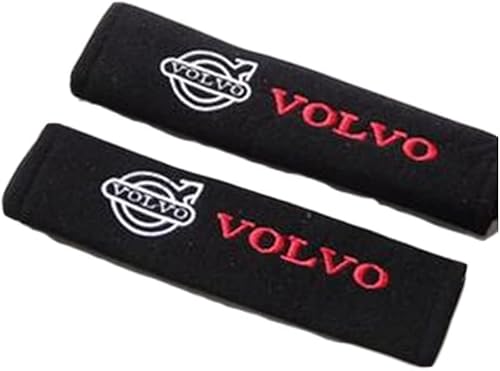 HEYCE 2 Stück gepolsterter Sicherheitsgurtschutz für Volvo XC90 XC70 XC60 XC40 S60 S40 S70 S90 V90 V70 V60 V40, Gurtschutz für Kinder und Erwachsene, Multifunktions-Auto-Sicherheitsgurt-Kissen,A von HEYCE
