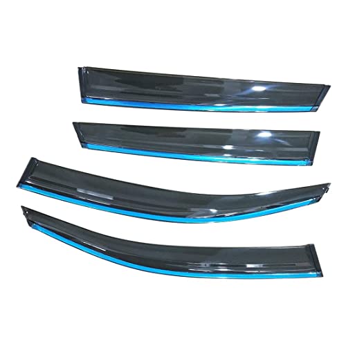 HEYCE 4 Stück Acrylglas Premium Qualität Windabweiser Auto Regenabweiser Regenschutz Rauchgrau für Au-di Q5 2010-2018 Seitenscheiben vorn und hinten von HEYCE