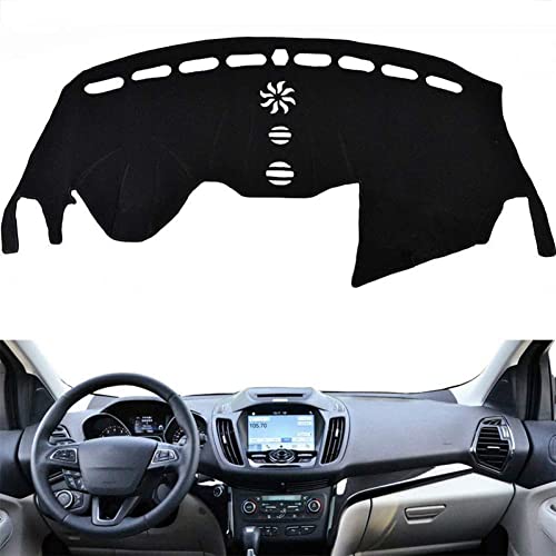 HEYCE Armaturenbrett Abdeckung Dashmat Für Ford Escape Kuga 2013 2014 2015 2016-2018 Auto Dashboard-Schutz Armaturenbrettmatte/Abdeckung rutschfeste Matten Abdeckung Für Instrumententafel,Flannel von HEYCE