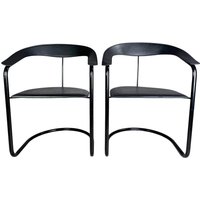 2Er Set Canasta Arrben Italy Stühle Design Vintage Freischwinger von HEYCIRCULAR