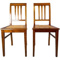 2Er Set Jugendstil Stühle Wiener Geflecht Beistellstuhl Antik von HEYCIRCULAR