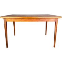 Original Midcentury Esstisch Lübke Teak 1960Er Ausziehbar Tisch von HEYCIRCULAR