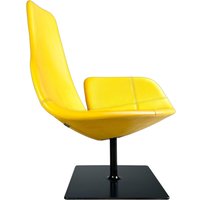 Original Moroso Sessel Leder Gelb Patricia Urquiola Drehbar von HEYCIRCULAR