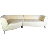 Original Rolf Benz Ecksofa Couch Onda Leder Hell Design Sofa von HEYCIRCULAR