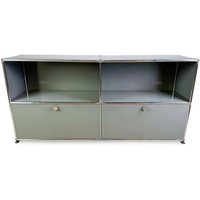 Original Usm Haller Sideboard Fritz 2x2 Mittelgrau von HEYCIRCULAR
