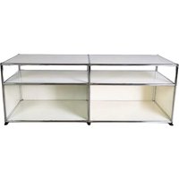 Original Usm Haller Sideboard Weiß 2x2 Tv-Board Kommode Fritz von HEYCIRCULAR