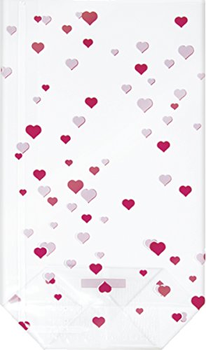 HEYDA 203089240 Zellglasbeutel ''Herzen'', Maáe: (B)115 x (H)190 mm von Baier & Schneider