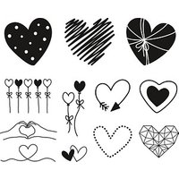 HEYDA Motivstempel-Set Herzen HEYDA Motivstempel-Set Herzen von HEYDA