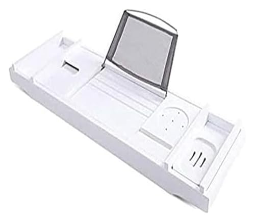 Caddy-Tablett Badewannentablett for die Badewanne, Badewannenständer, Badewannen-Teleskopregal, multifunktionaler Badewannentisch, Badewannenbrücke, Faltbare Badewannenabdeckung, Badezimmertabletts von HEYDGBBZ