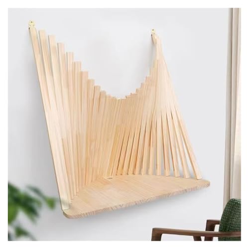 HEYDGBBZ An der Wand montierter Klapptisch, Esstisch mit Klappblatt, Kleiner Schreibtisch aus Holz, schwebender, schwimmfähiger im modernen Stil(Natural,60x80CM) von HEYDGBBZ