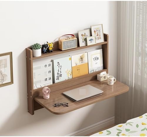 HEYDGBBZ An der Wand montierter Klapptisch, einlagiger, platzsparender Mehrzweckschreibtisch und Regale, herunterklappbarer Laptoptisch mit Stauraum HEYDGBBZ An der Wand montierter Klapptisch, einlagiger, platzsparender Mehrzweckschreibtisch und Regale, herunterklappbarer Laptoptisch mit Stauraum von HEYDGBBZ
