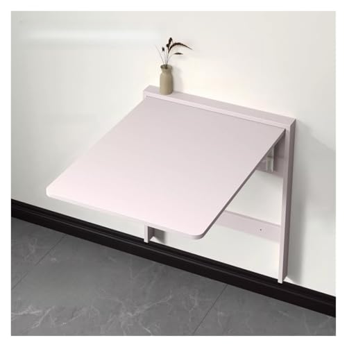 HEYDGBBZ An der Wand montierter Klapptisch, herunterklappbarer Wandschreibtisch for kleine Räume, schwebender Schreibtisch, funktionaler Hängetisch for das Home-Office(Grey,63x84x73CM) von HEYDGBBZ