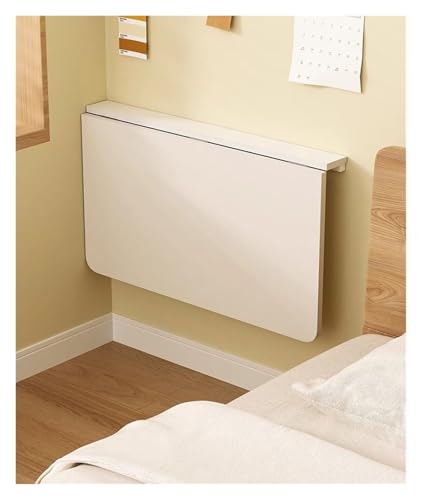 HEYDGBBZ An der Wand montierter Klapptisch, herunterklappbarer schwimmender Tisch, platzsparender Faltbarer Wandschreibtisch for Arbeitszimmer, Esszimmer, Balkon(80x58CM) von HEYDGBBZ