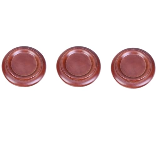 HEYDGBBZ Ersatz-Möbelbeine für Sofa, Schrank, Tisch, Klavier, Rollenbecher, 4-teilig, Bodenschutzmatte, rutschfeste Rückseite, Flügel-Fußpolster, vertikale Becher, Hartholz(Brown) von HEYDGBBZ